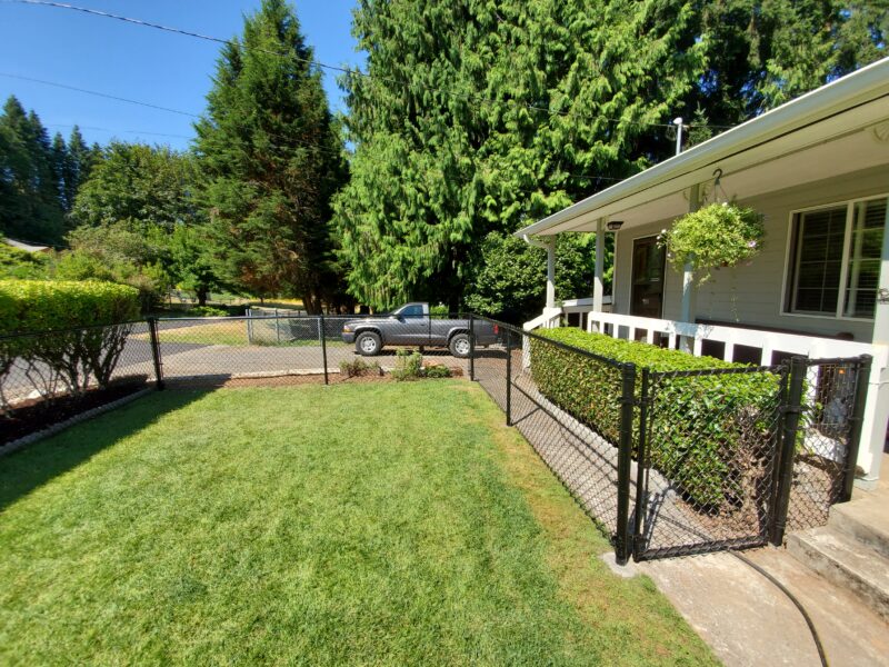 Chain link fence installed by Big Works LLC
