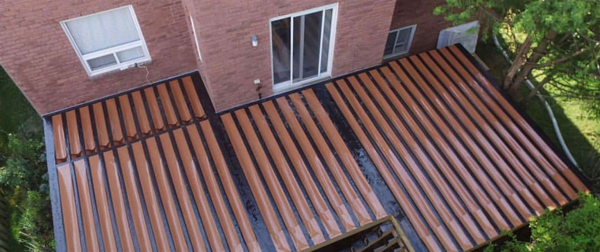 Composite deck boards during installation
